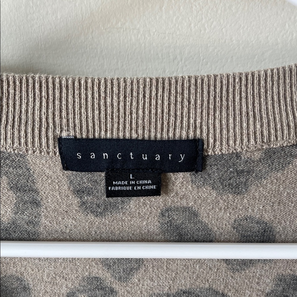 Sanctuary Leopard Print Button-Up Cardigan Sweater - Picture 3 of 4